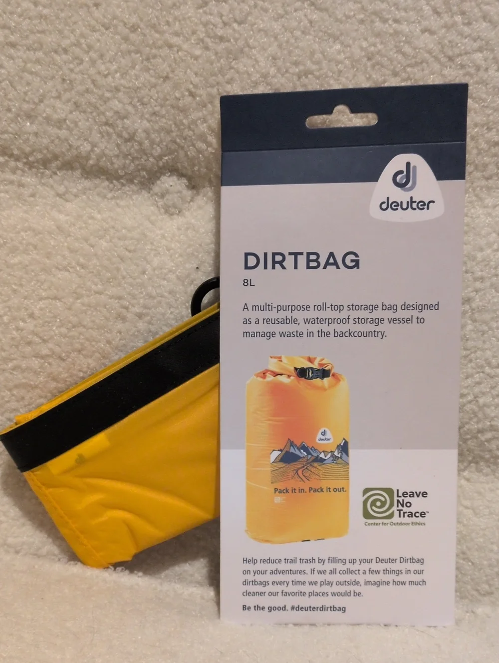 Deuter Dirtbag 8L Waterproof Roll-Top Storage Bag Yellow